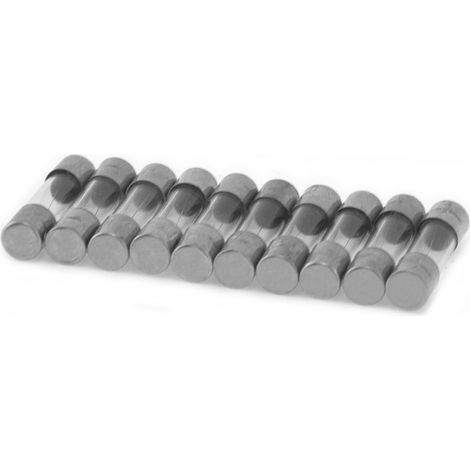 Fusibles verre 5 x 20 mm 1A / 250V AC fusion temporisé T - Lot de 10 pc