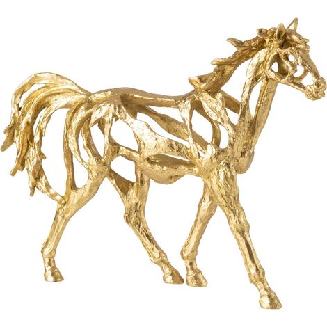 Statuette Cheval Ajouré "Hollywood" 44cm Doré (1/5)