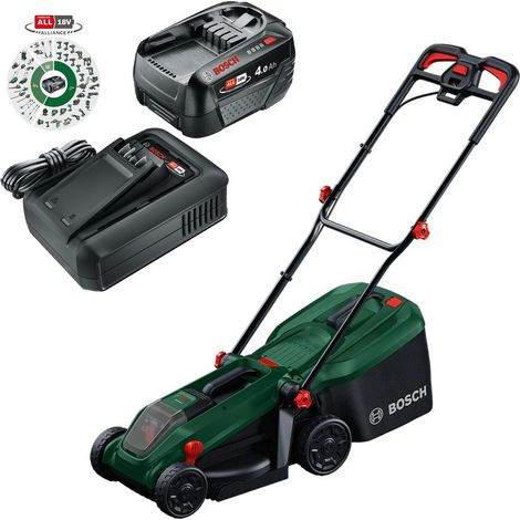 Bosch Rotak 18V-32 Cordless Lawnmower Lawn Mower 32cm 1 x 4.0Ah Battery Charger