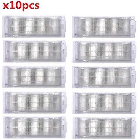 Pièces détachées pour aspirateur robot Xiaomi STYJ02YM Conga 3490 Viomi V2 PRO V3 SE V-RVCLM : brosse principale, filtre HEPA, brosses latérales et lingette de nettoyage.