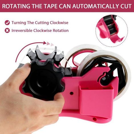 Dérouleur De Ruban Thermique - Coupe Multiple Rotative - Porte-Stylo Intégré - Pour Rubans Jusqu'à 3,6 Cm De Largeur - 2 Bandes Incluses (1/4)