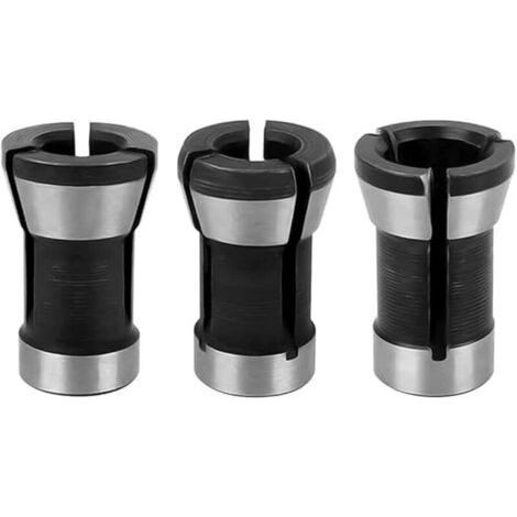 3PCS Collet Chuck Adapter Set 6mm/6.35mm/8mm Collet Chuck Head for Drills Collet Chuck Milling Machine Chuck Accessories (1/5)