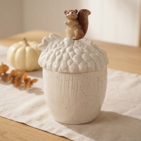 Harvest Squirrel Acorn Storage Jar (1/2)