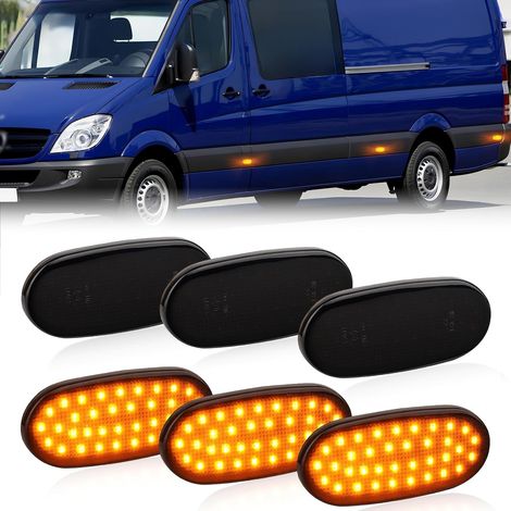 LED Clignotant Latéral pour Sprinter W906 2006-2018 Crafte-r 2006-2016, Feux Latéraux LED avec Canbus Sans Erreur 2835 SMD, 6 Pièces (1/5)