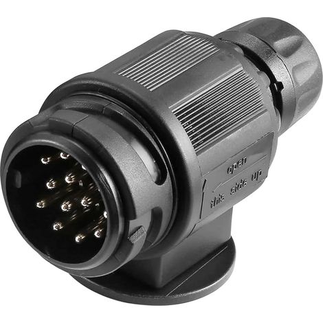 Prise remorque 13 broches étanche, 12V connecteur attelage de remorque male pour porte-vélos, caravane, fiche remorque 13 broches male (1/5)
