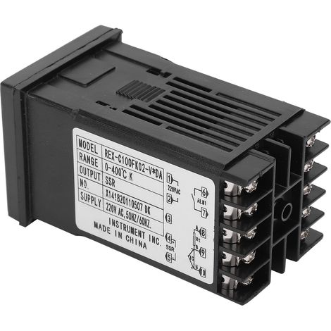 Thermostat REXC100FK02VxDA 220V, régulateur de température digital à affichage écran, interrupteur intelligent pour chauffage, contrôleur précis 220V AC, boîtier DIN. (1/5)