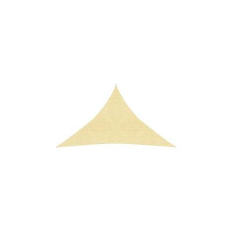 Voile d'ombrage 160 g-m² Beige 4x4x5,8 m PEHD (1/5)