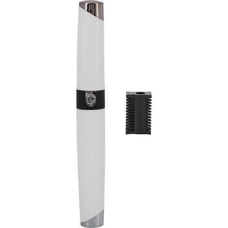 Epilateur Visage Rechargeable - Épilateur Sourcils Format Lipstick - Élimination Poils du Visage - Blanc (1/5)