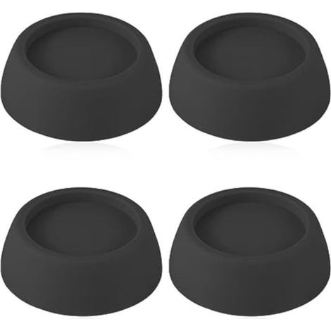 Tapis Anti Vibration - Noir - Support Machine à Laver - Caoutchouc Souple - Absorption des Vibrations