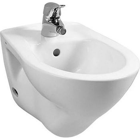 Vitra – Bidet suspendu céramique blanc brillant – Finition brillante – Dimensions 52x35.5 cm – Avec trop-plein