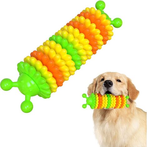 Jouets pour chien pour les mâcheurs agressifs, Jouets à mâcher pour chien en caoutchouc naturel indestructible pour nettoyer les dents des petits et moyens chiens, Jouets à mâcher interactifs pour chi (1/5)