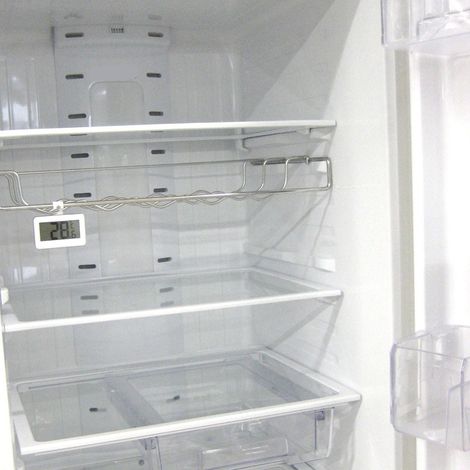 Thermomètre Frigo Numérique LCD - Capteur de Température Réfrigérateur/Congélateur avec Support Réglable, Alerte Givre, Aimant, Affichage Max/Min, -20°C à 60°C, Alimenté par Pile CR2032 (Incluse) (1/4)