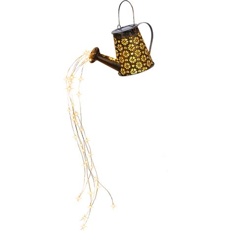Guirlande solaire d'extérieur en forme d'arrosoir/bouilloire, 36 LED, 570 mm, batterie 600 mAh (1/5)