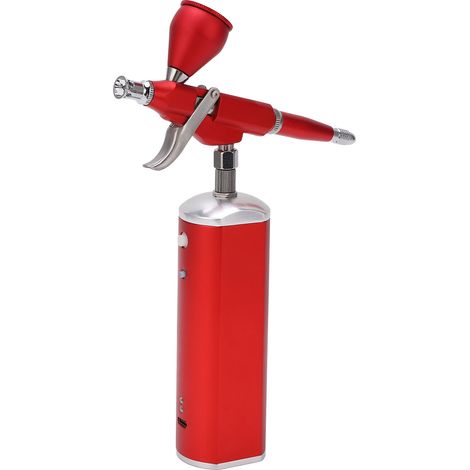 USB-wiederaufladbares Mini-Airbrush-Set mit automatischer Start-Stopp-Luftpumpe und Spritzpistole (maximal 30 PSI). (1/5)