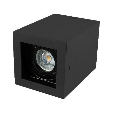 V-TAC VT-797 Portafaretto orientabile quadrato nero da soffitto per lampade GU10 e GU5.3 - SKU 3631 (1/5)