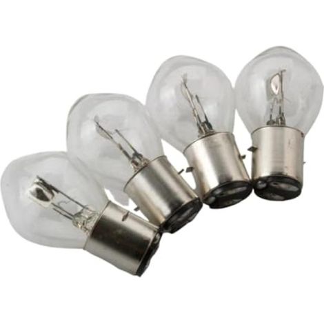 ampoules de phare de locomotive 6V35W BA20D (conviennent aux scooters, motos, karts, quads) transparentes (1/5)