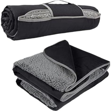 Campingdecke, wasserdichte Campingdecke, Outdoor-Campingdecke, wasserdichte und sanddichte warme Picknickdecke, Fleecematte für