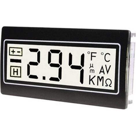 Tde-instruments Multímetro digital con pantalla LCD retroiluminada blanca