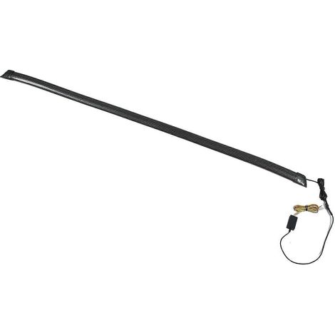 Aileron de coffre de 1,28 m (4,2 pi) avec éclairage LED rouge DC12V extérieur, barre autocollante pour aileron de toit arrière de voiture (1/5)