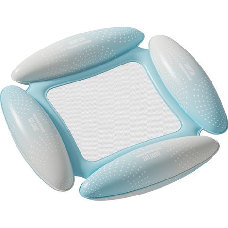 Vier aufblasbare PVC-Röhren für Wasserschwebeliege – Faltbare Wasserliege 110 × 100 cm, Schwimmteppich für Pool oder Gewässer, aquatisches Entspannungsbad.