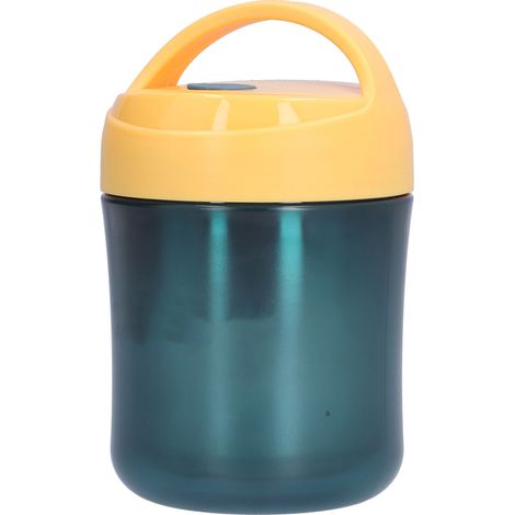 Boîte isotherme 500 ml en acier inoxydable 304 et silicone étanche pour maintenir la chaleur de votre repas (soupe, jaune) (1/5)