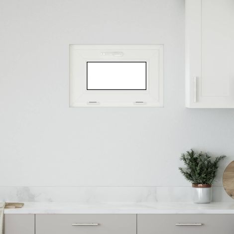 vidaXL Finestra per Soffitta RISOR 60 x 40 cm PVC e Vetro Bianco