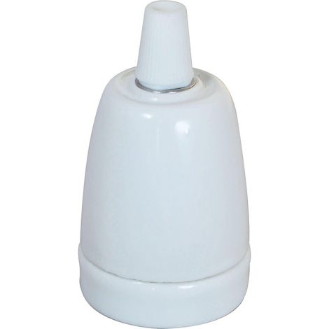 TIBELEC Douille e27 ceramique blanc d46mm tibelec (1/3)