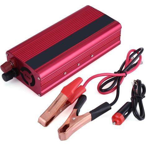 Convertisseur de puissance de voiture 2000W DC 12V à AC 110V, adaptateur de chargeur USB (1/5)