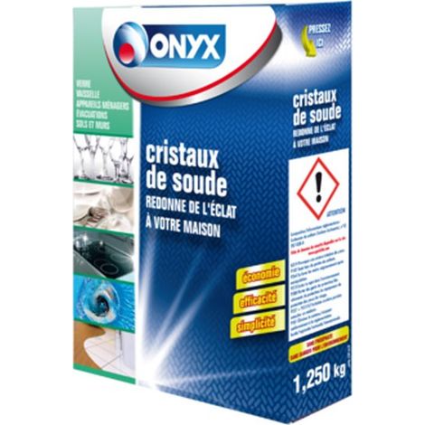 CRISTAUX DE SOUDE - 1.25 Kg - ONYX (1/3)
