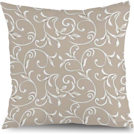 Housse de coussin extérieur floral, décoration terrasse canapé,50×50cm (1/5)
