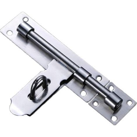 Verrou de Porte en Acier Inoxydable, Verrou de Porte à Boulon Coulissant, Verrou de Porte Antivol, Facile à Installer, Adapté à Toutes Sortes de Portes Intérieures et Extérieures (1/5)
