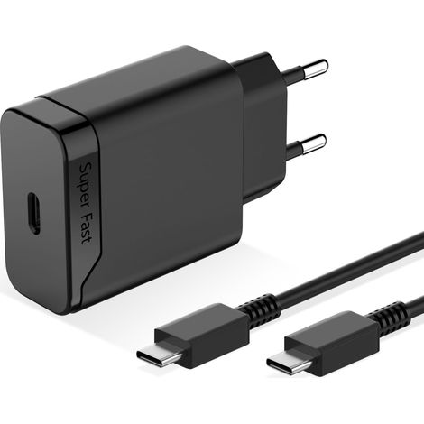 25W Chargeur Rapide Compatible avec 15 S24 S23 S22 A22 S21 S20 Ultra FE Note A16 A17 A26 A36 A56 5G, USB Type C Charge Adaptateur Secteur avec Cable 1.2 m (1/5)