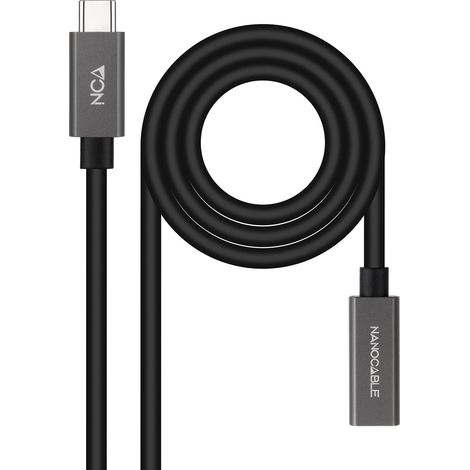 Usb-c Stecker Buchse Verlängerungskabel Usb3.2 0.5m Nanokabel 10.01.4400 (1/5)