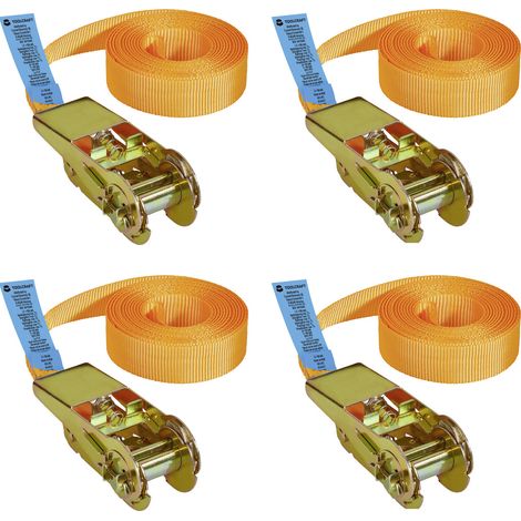 TOOLCRAFT TO-10246095 Zugkraft LC Niederzurren (einzeln/direkt)=250 daN (L x B) 5 m x 25 mm Ratsche