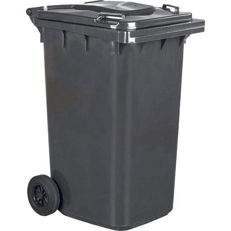 Pattumiera Bidone Portarifiuti per Raccolta Differenziata 240 Litri Colore GRIGIO Colore Grigio 240 Litri (1/5)