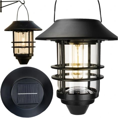 HÄNGENDE GARTENLAMPE LATERNE DEKORATIVE SOLAR-LED-SENSOR