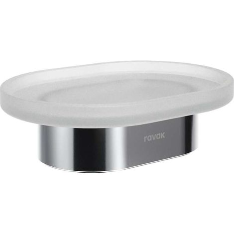 Ravak Chrome - Seifenschale zum Aufstellen, Glas/Chrom X07P1363 (1/4)