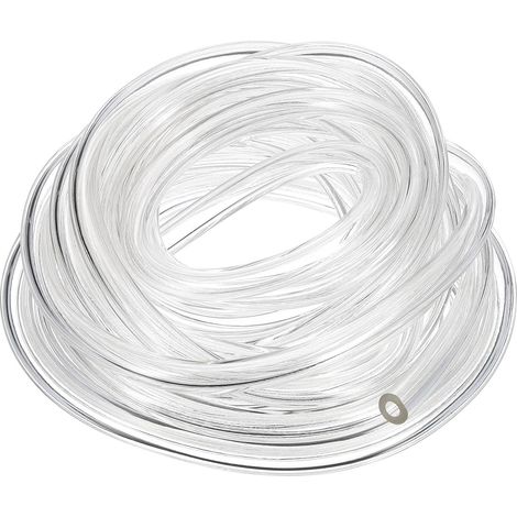 PVC Tube, 4mm ID x 8mm OD x 2mm Thickness, Aquarium Hose, 4m Long Clear PVC Tube, Lightweight Flexible Plastic Water Hose for Aquaponics (1/5)