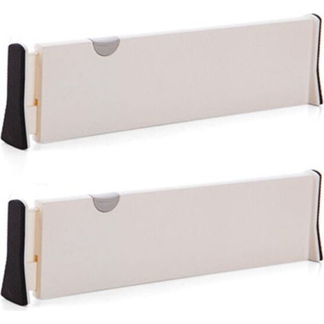 Séparateurs de Tiroir ( Lot de 2). Organisateurs de Tiroir Réglables. (28.3 - 44cm) Diviseur de Tiroir Cuisine pour Chambre. Salle de Bain. Bureau. Placard (1/5)