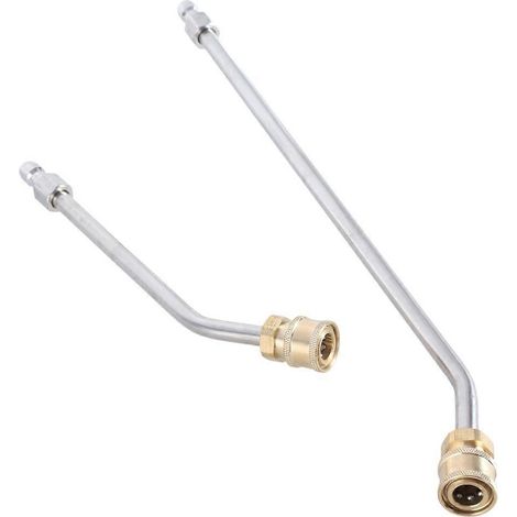 Lot de 2 accessoires de nettoyage de gouttières pour nettoyeur haute pression, rallonge pour nettoyeur haute pression