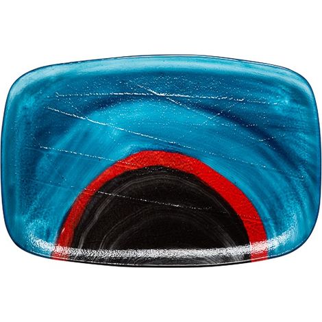Piatto piano da Tavola rettangolare in Vetro Eclissi 32 x 21 cm (1/2)