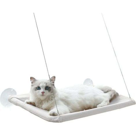 Étagère de repos pour chat de sécurité montée sur fenêtre Siège ensoleillé Lits pour chats peu encombrants pour chats d'intérieur (1/4)