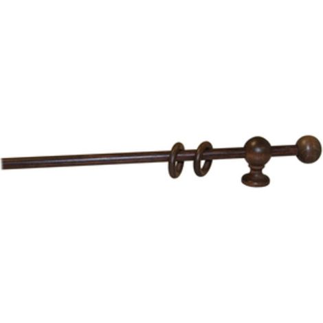 1PZ BASTONE A STRAPPO D 23 MM NOCE 180 CM CON SUPPORTI (1/2)