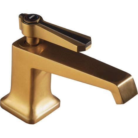 Miscelatore lavabo monoforo colore ottone spazzolato con piletta clic clac Mamoli 1938 41380000065G Ottone spazzolato (1/2)