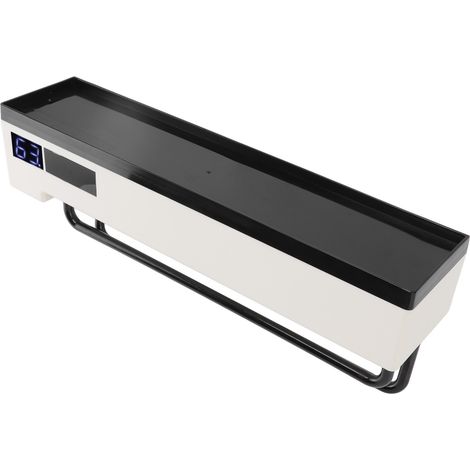Support mural intelligent 2-en-1 porte-brosse à dents et serviette, stérilisateur UV à charge lumineuse avec batterie lithium intégrée (1/5)