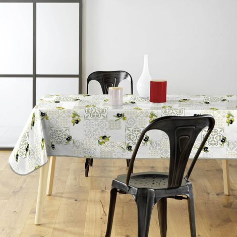 Tischdecke mit spanischem Muster ANDALOUSIE, 140 x 240 cm, Kunststoff