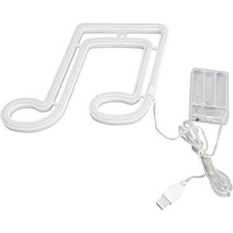 Note De Musique Néon - LED 5 V - IP45 - Décoration Intérieure Et Extérieure - 1 Pièce (1/5)