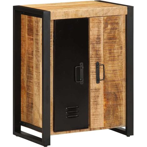 Aparador de madera maciza de mango rugosa 55x35x70 cm vidaXL (1/5)