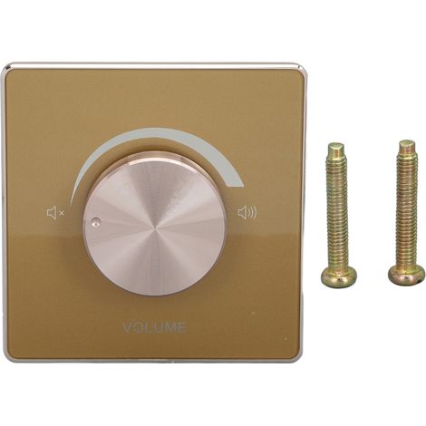Control de volumen de montaje en pared, aleación de aluminio, ajuste de 5 posiciones, policarbonato ignífugo, sistema de audio (1/5)