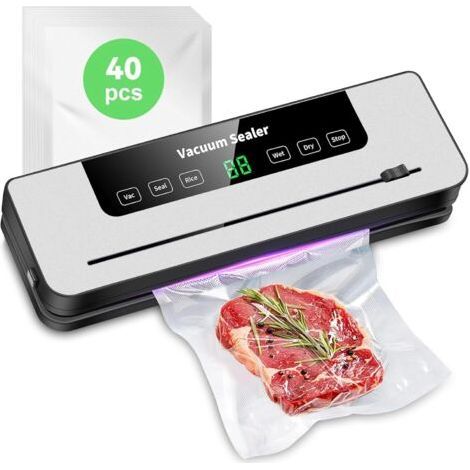 Machine Sous Vide Alimentaire 6 En 1,Y 40 Compris Les Sacs Sous Vide et Tuyau Accessoire,Machine emballage sous vide multifonctionnelle pour Cuisson Sous Vide et Conservation des Aliments Fra (1/5)